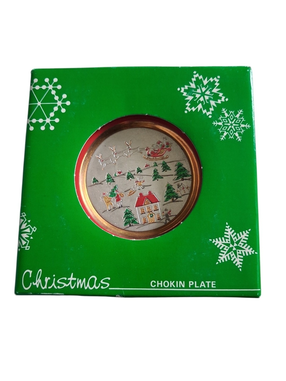 Christmas Chokin Plate